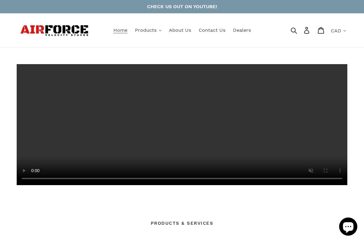airforcevelocitystacks.com homepage screenshot