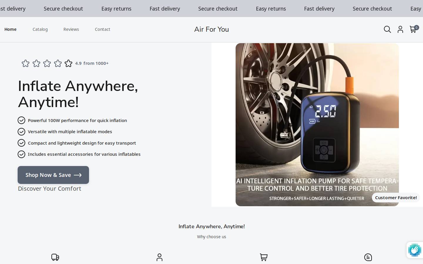 airfy.shop homepage screenshot