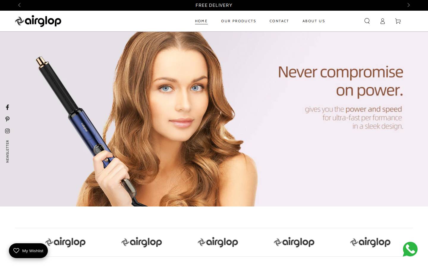 airglop.com homepage screenshot