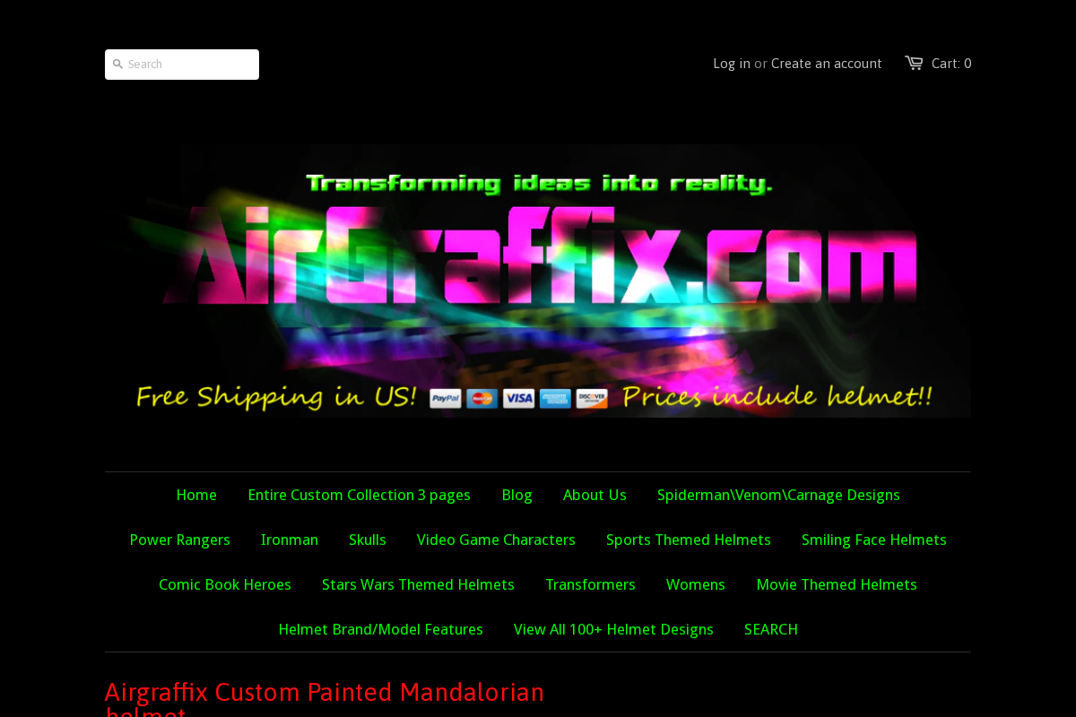 airgraffix.com homepage screenshot