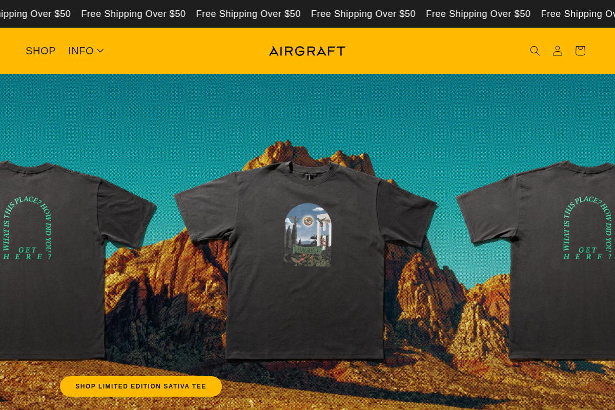 airgraft.com homepage screenshot