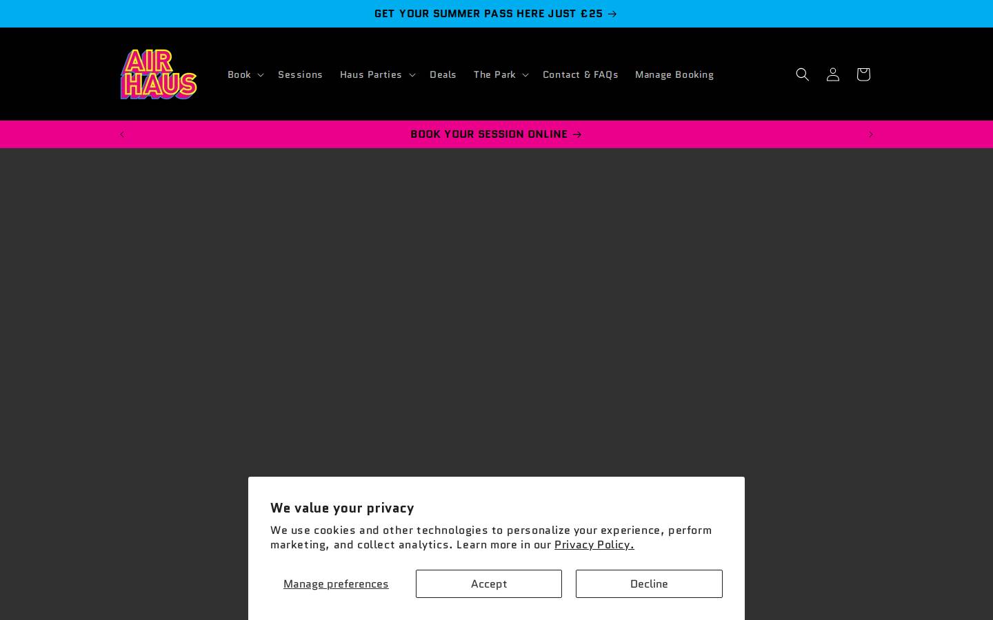 airhaus.co.uk homepage screenshot