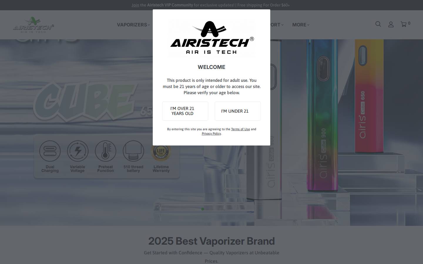 airistech.shop homepage screenshot