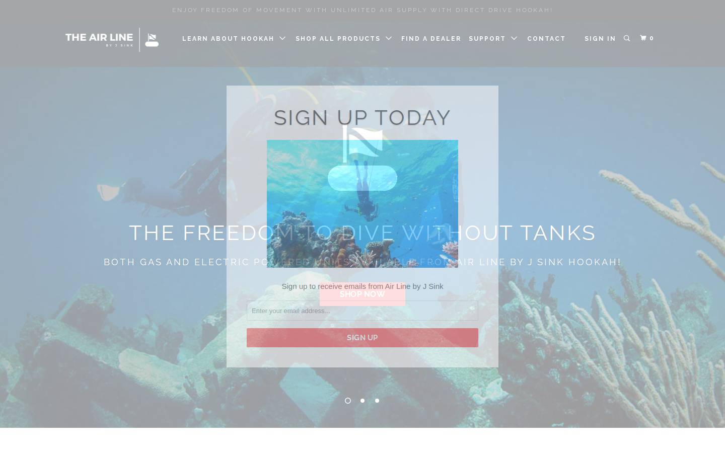 airlinehookah.com homepage screenshot