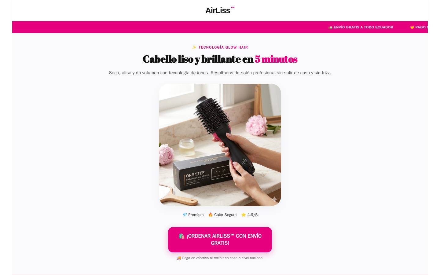 airliss.shop homepage screenshot
