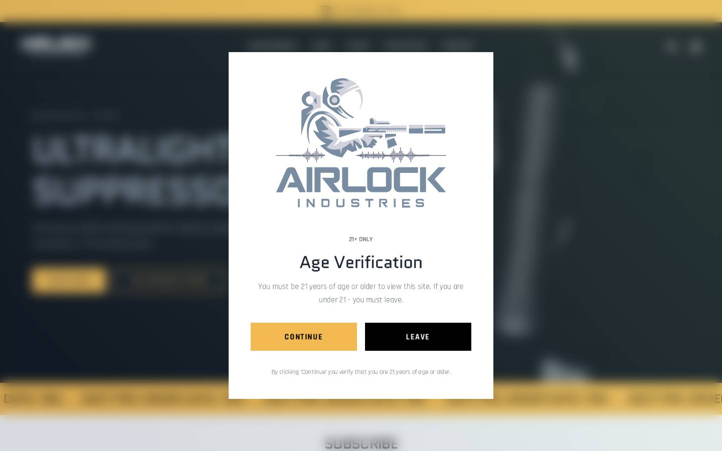 airlockindustries.com homepage screenshot