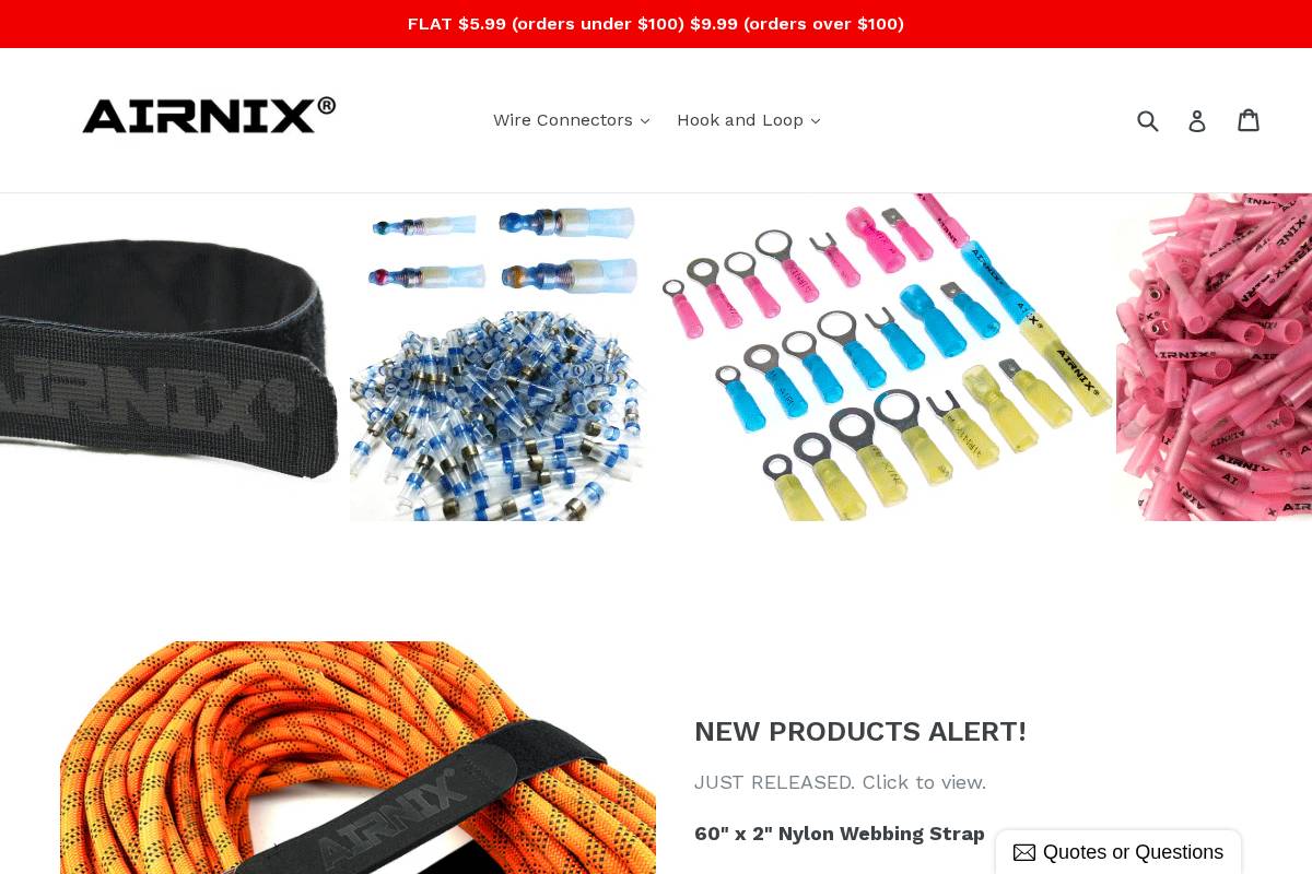 airnix.com homepage screenshot