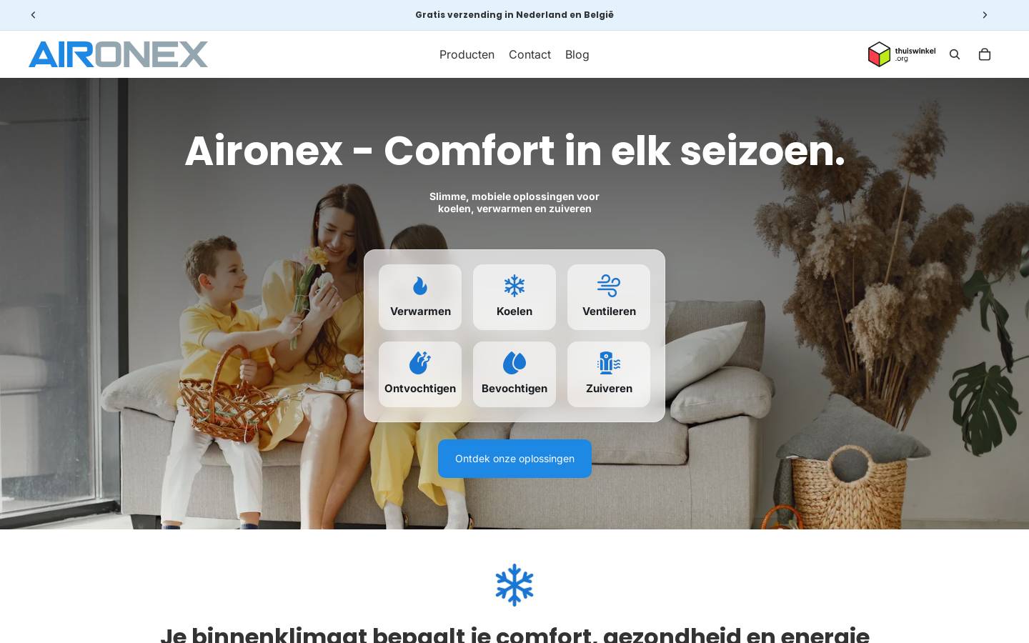 aironex.nl homepage screenshot