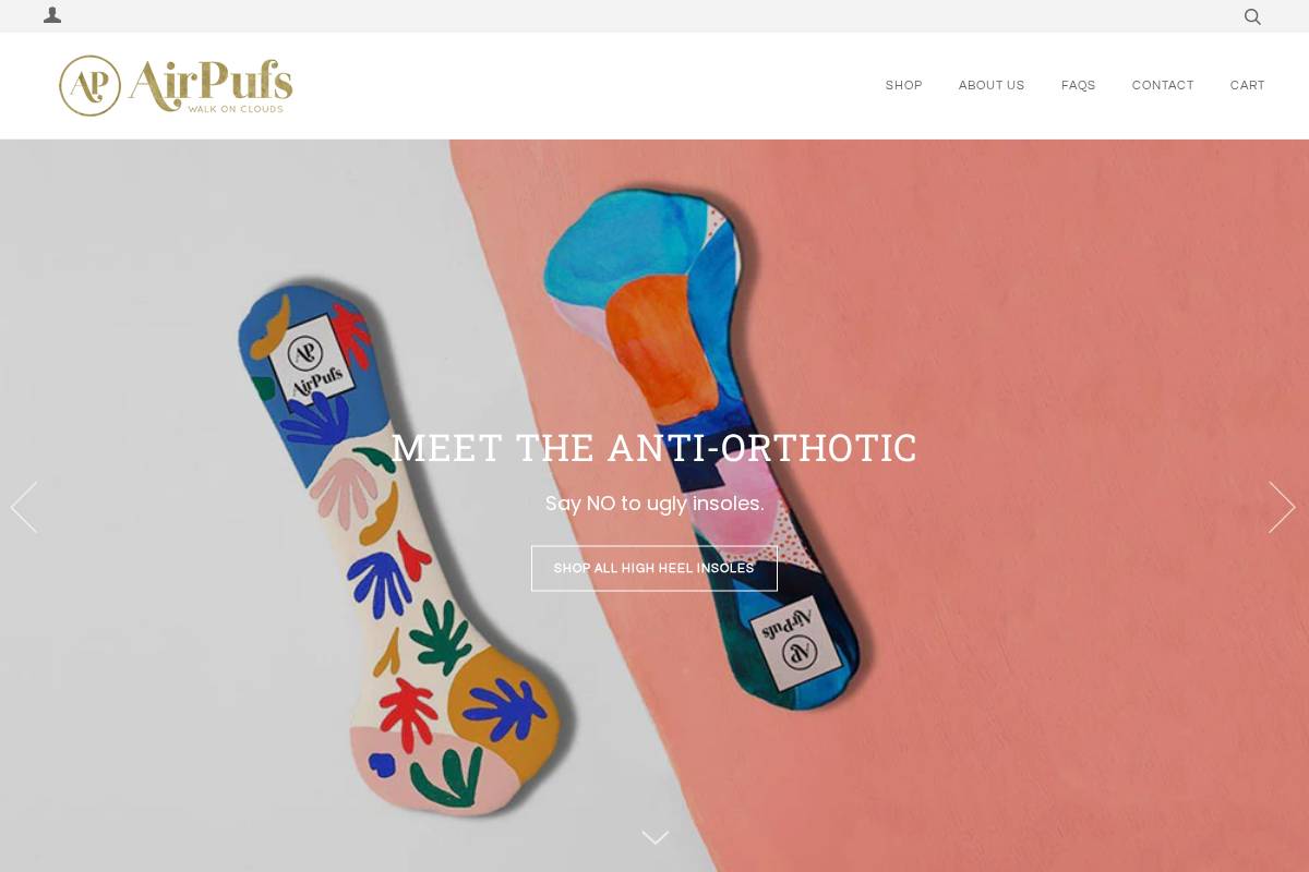 airpufs.com homepage screenshot