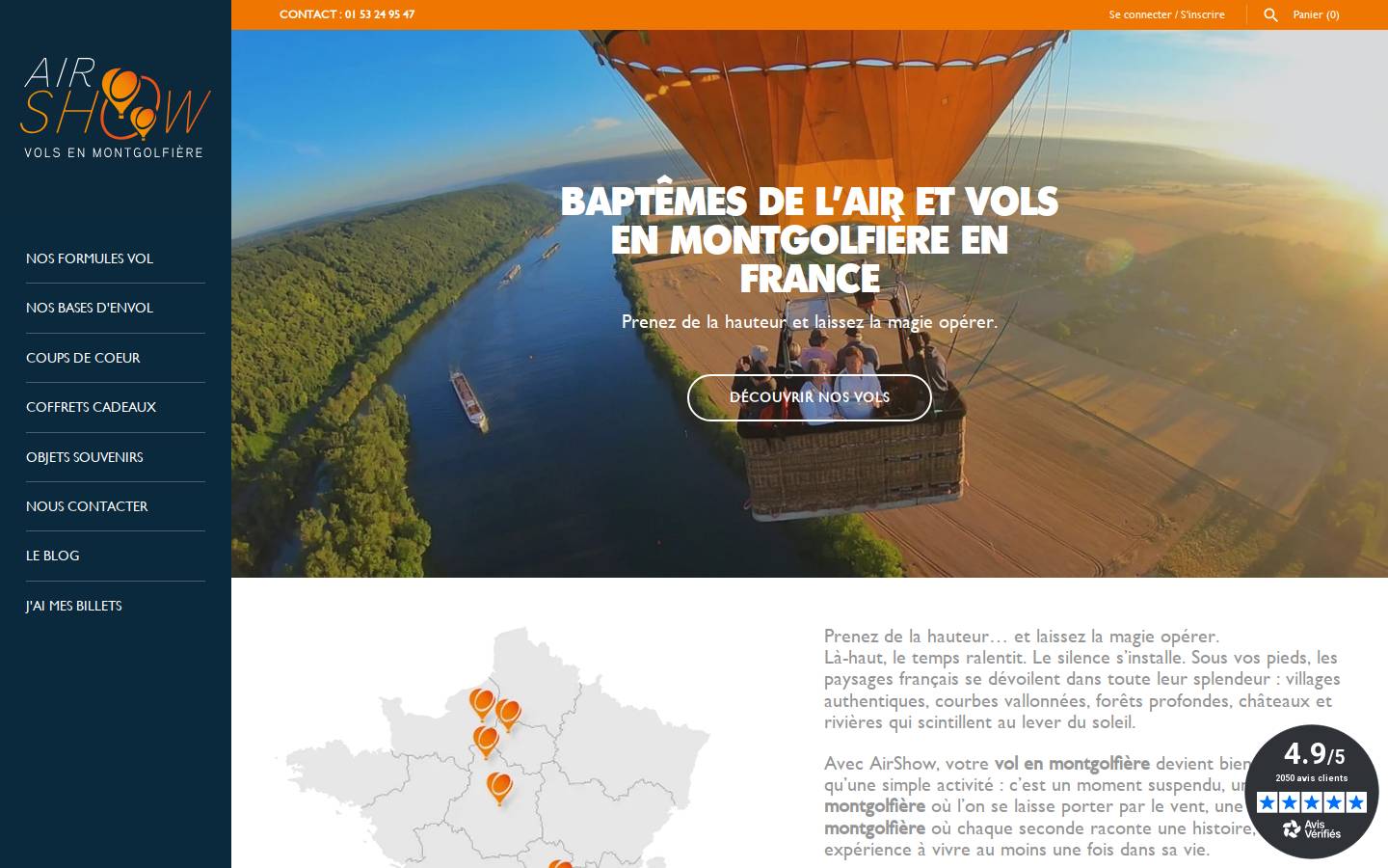 airshow.fr homepage screenshot