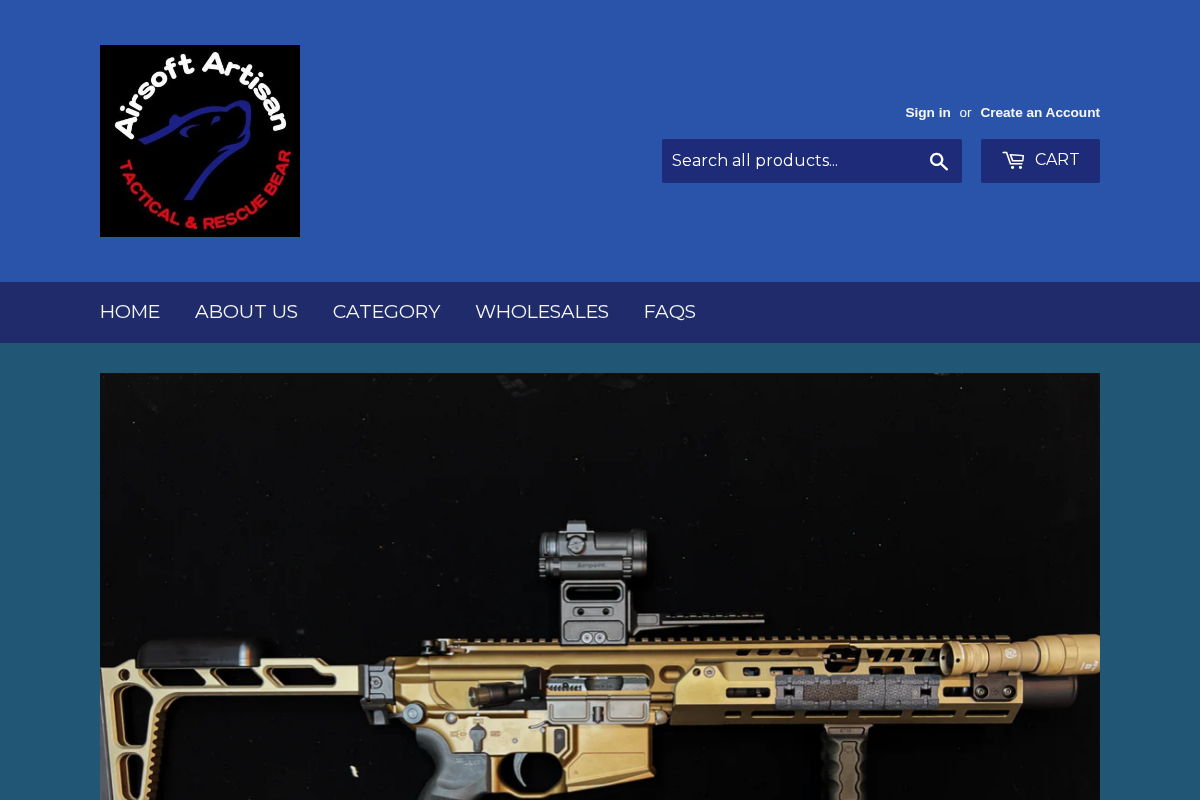Airsoftartisan homepage screenshot