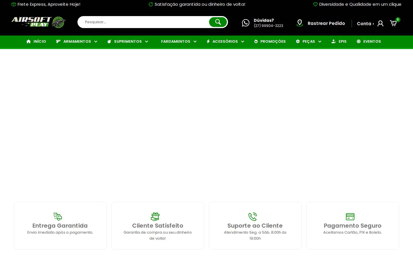 airsoftplay.com.br homepage screenshot