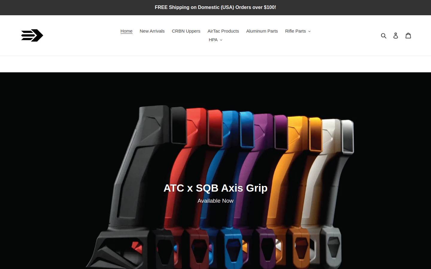 Airtaccustoms homepage screenshot