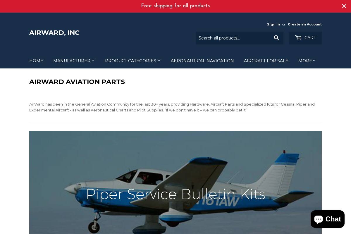 airward.com homepage screenshot
