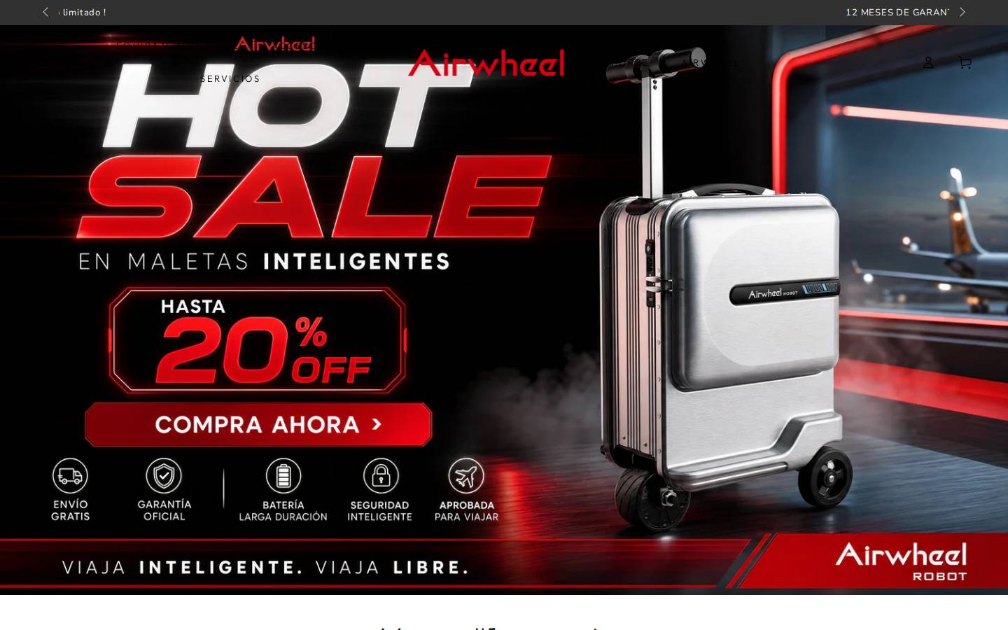 airwheelmexico.com homepage screenshot
