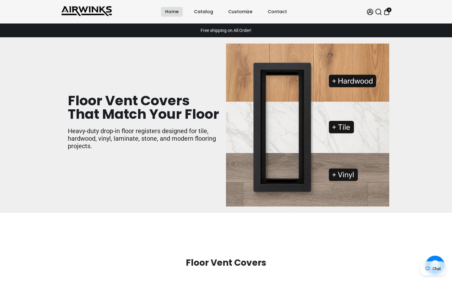 airwinks.com homepage screenshot