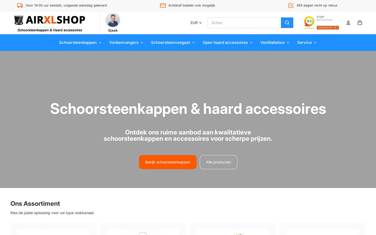 airxlshop.nl homepage screenshot