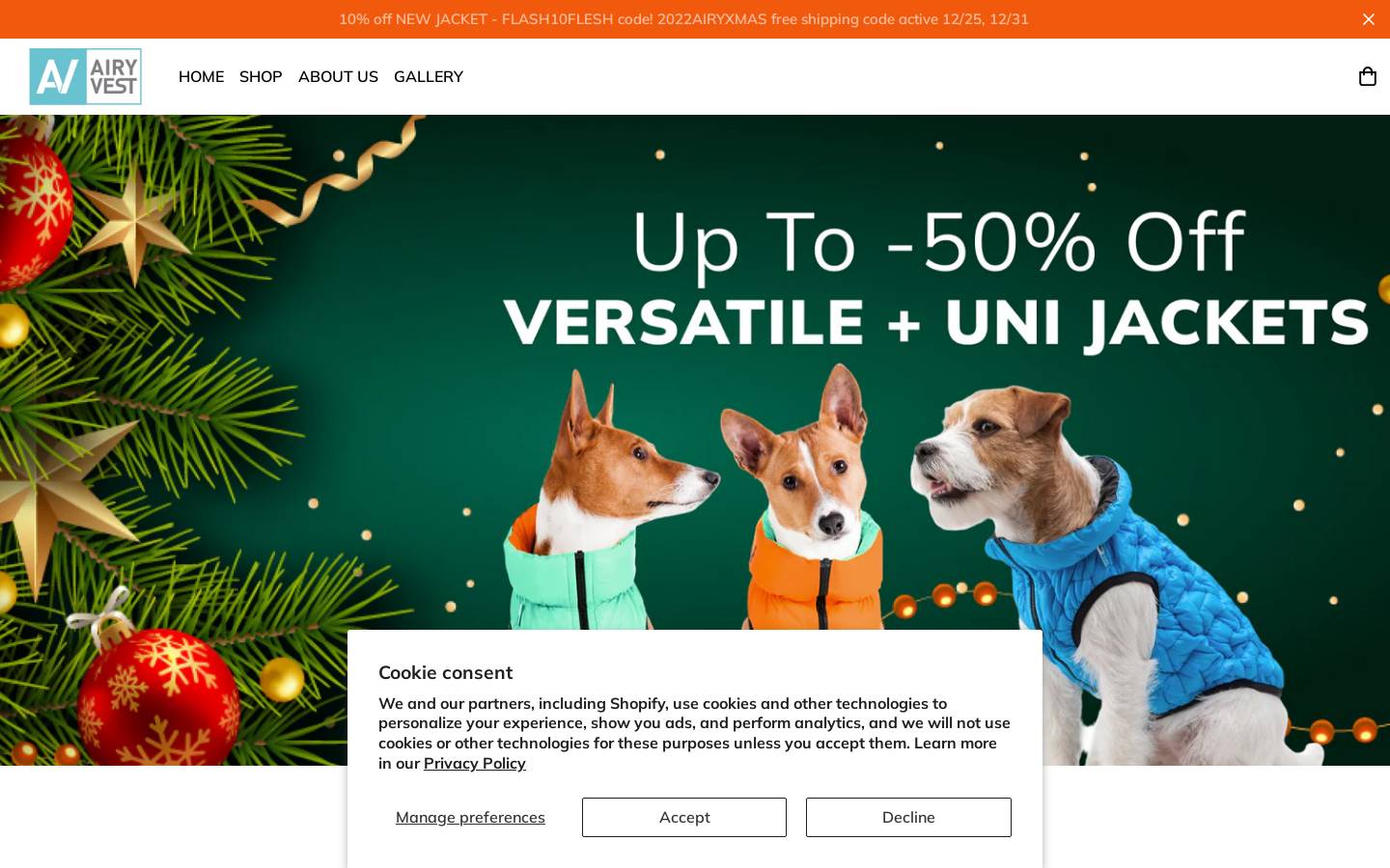 airyvest.com homepage screenshot