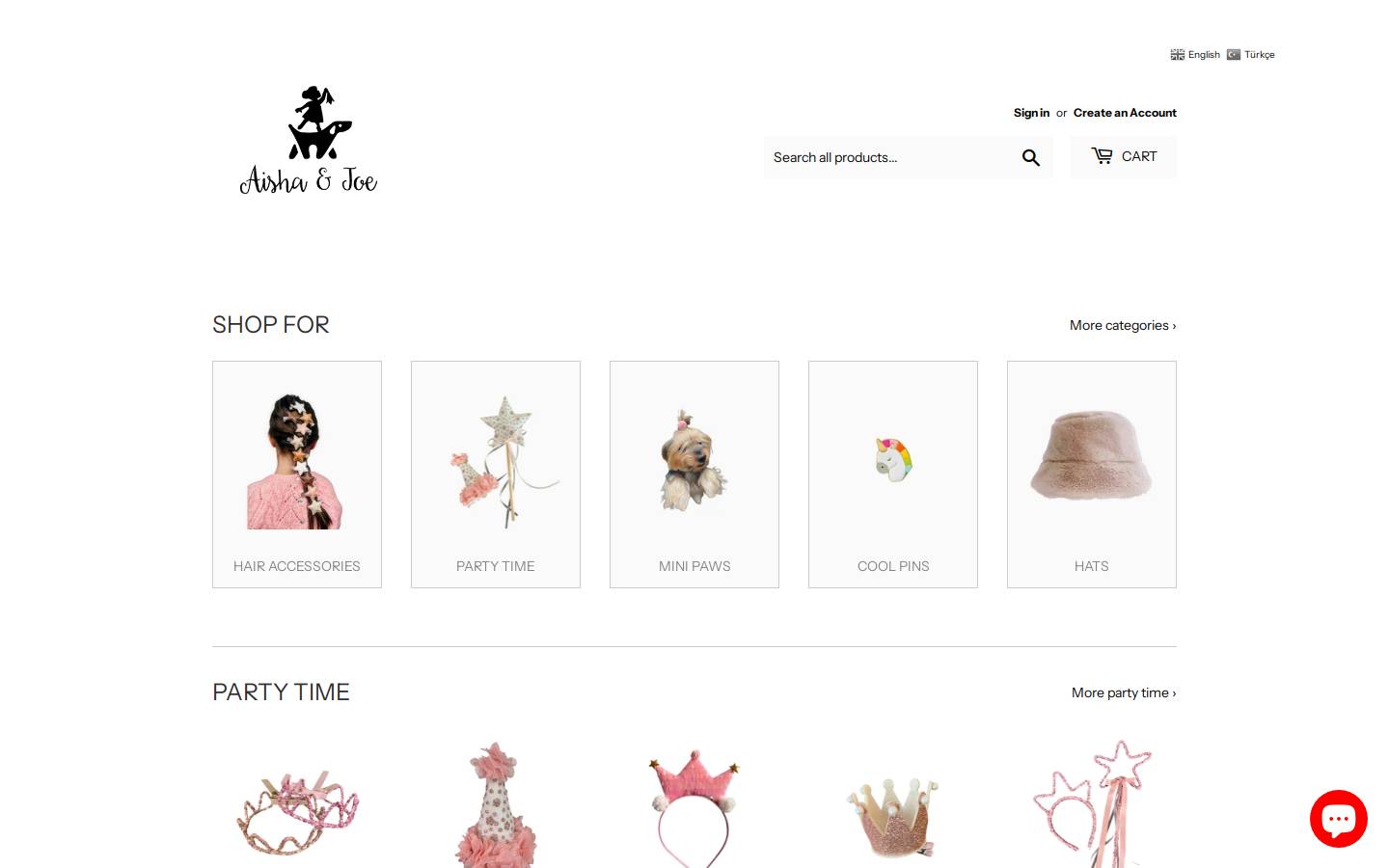 aishaandjoe.com homepage screenshot