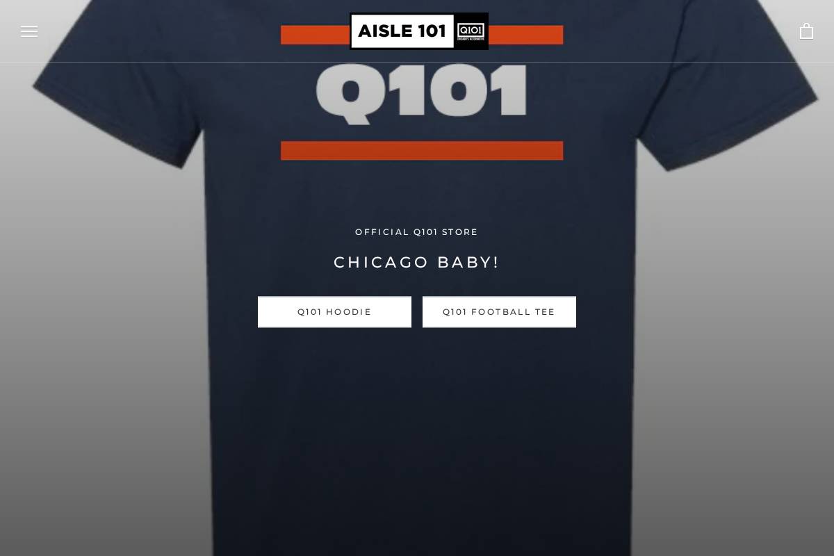 aisle101.com homepage screenshot