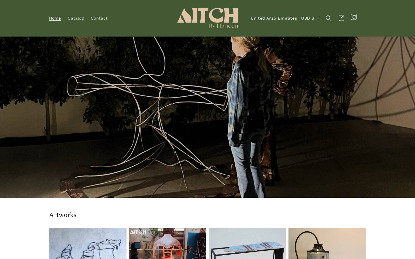 aitchbyhaneen.com homepage screenshot