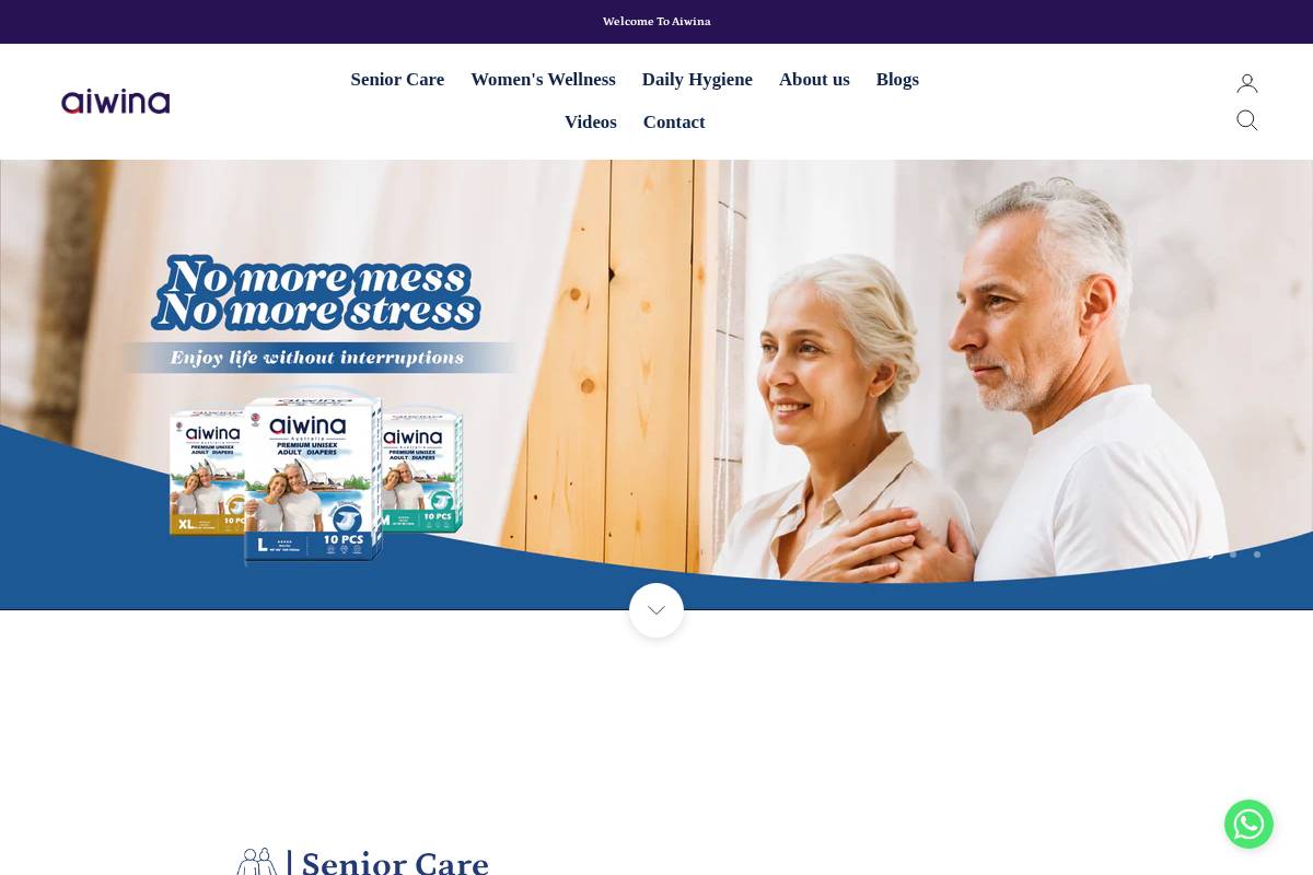 aiwina.com homepage screenshot