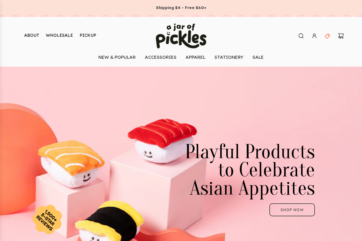 ajarofpickles.com homepage screenshot