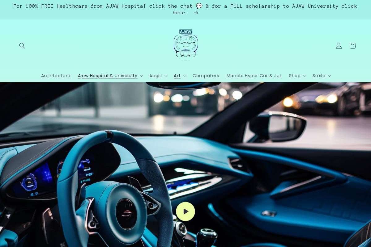 ajaw.org homepage screenshot