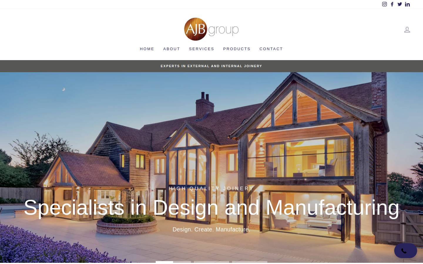 ajb-group.co.uk homepage screenshot