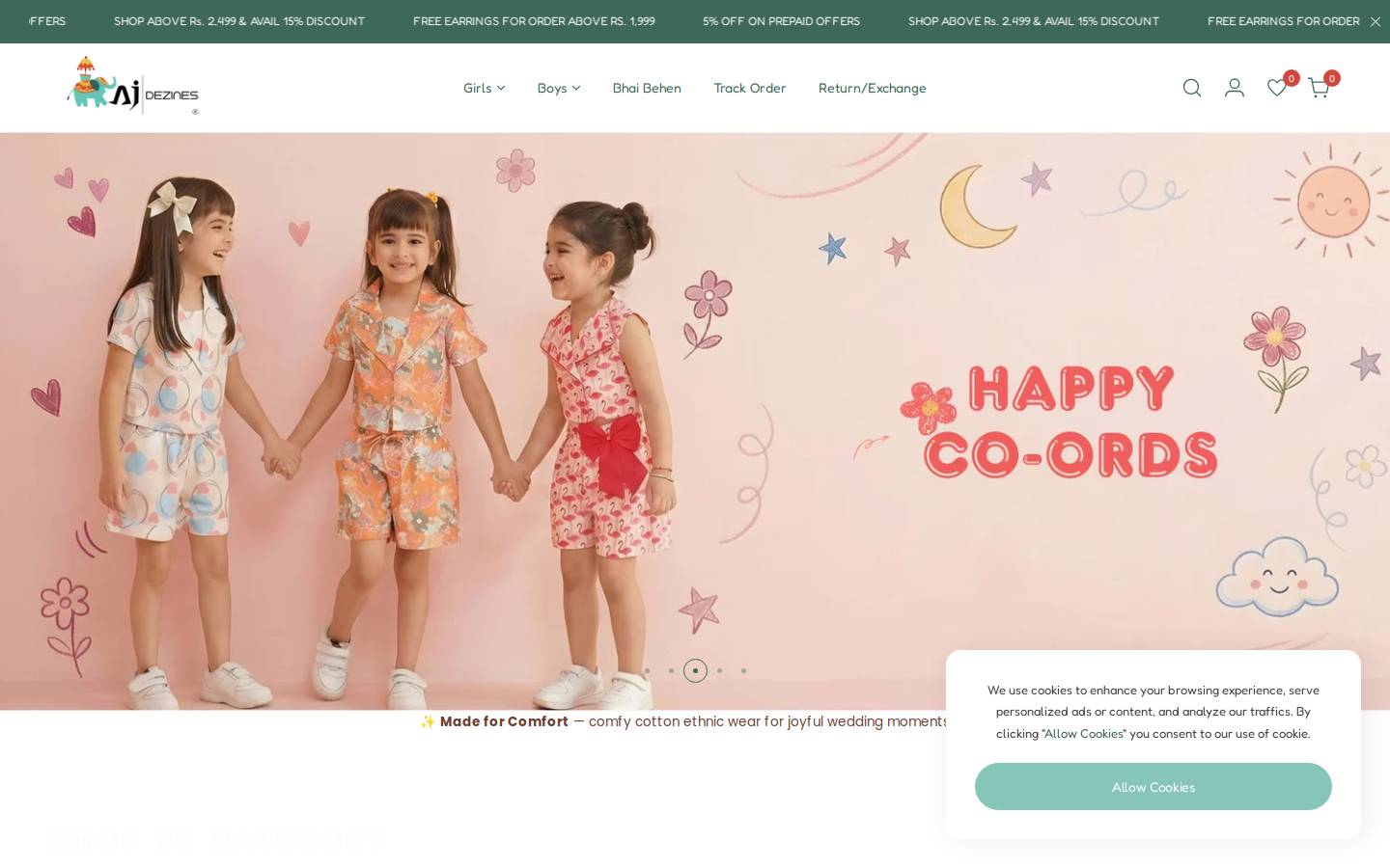 ajdezines.com homepage screenshot