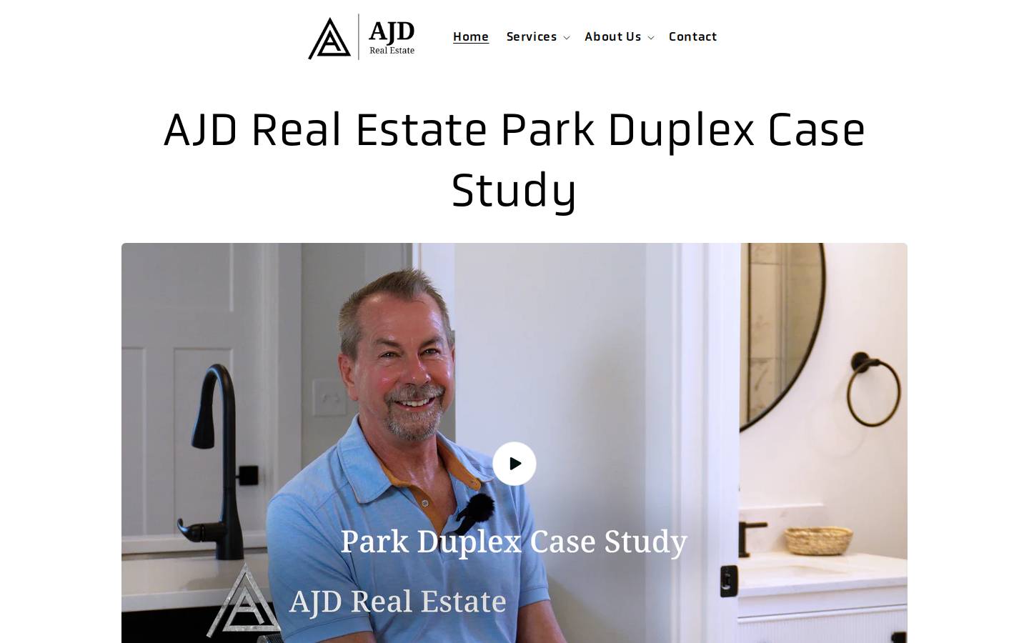 ajdrealestate.co homepage screenshot