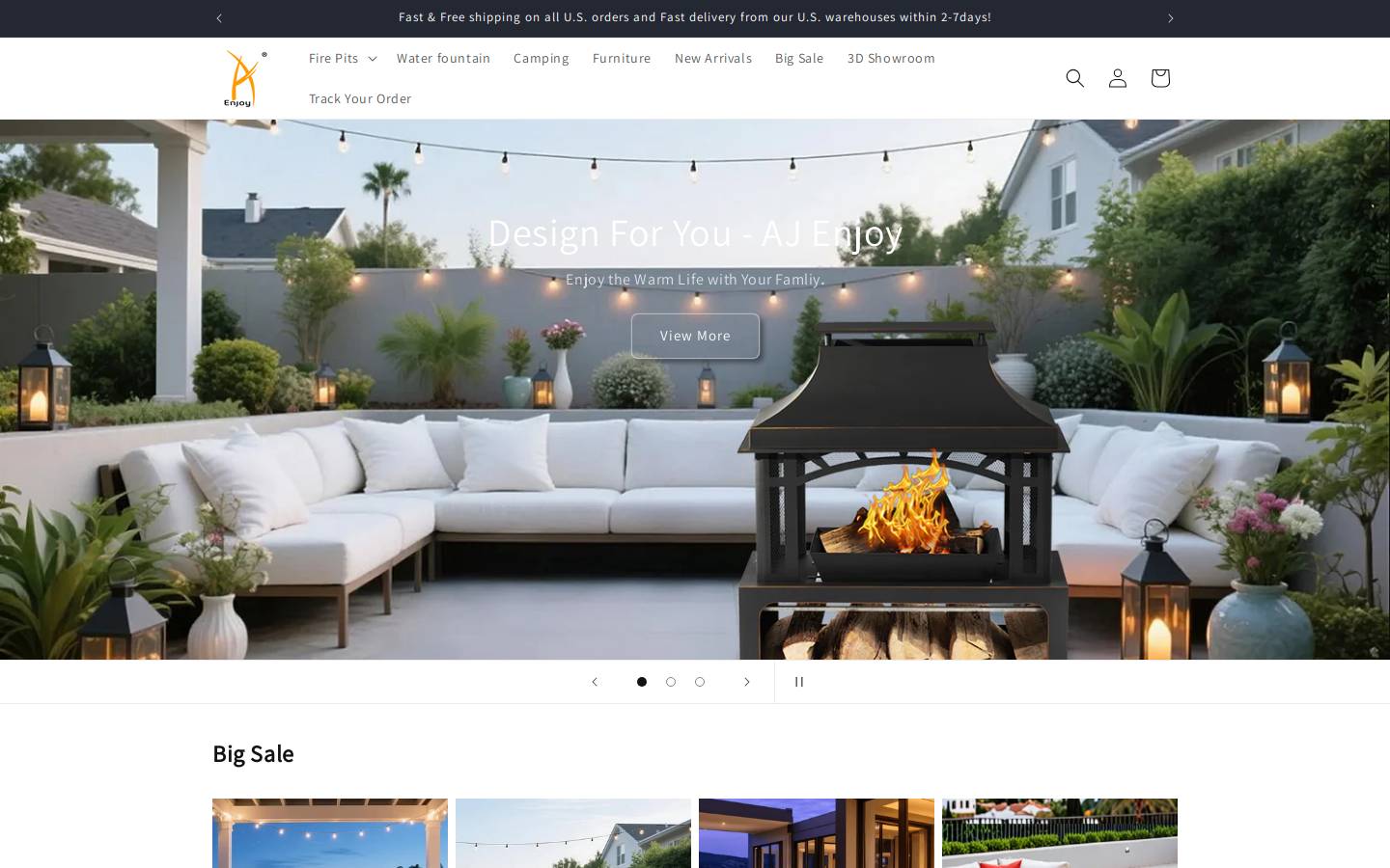 ajenjoy.com homepage screenshot
