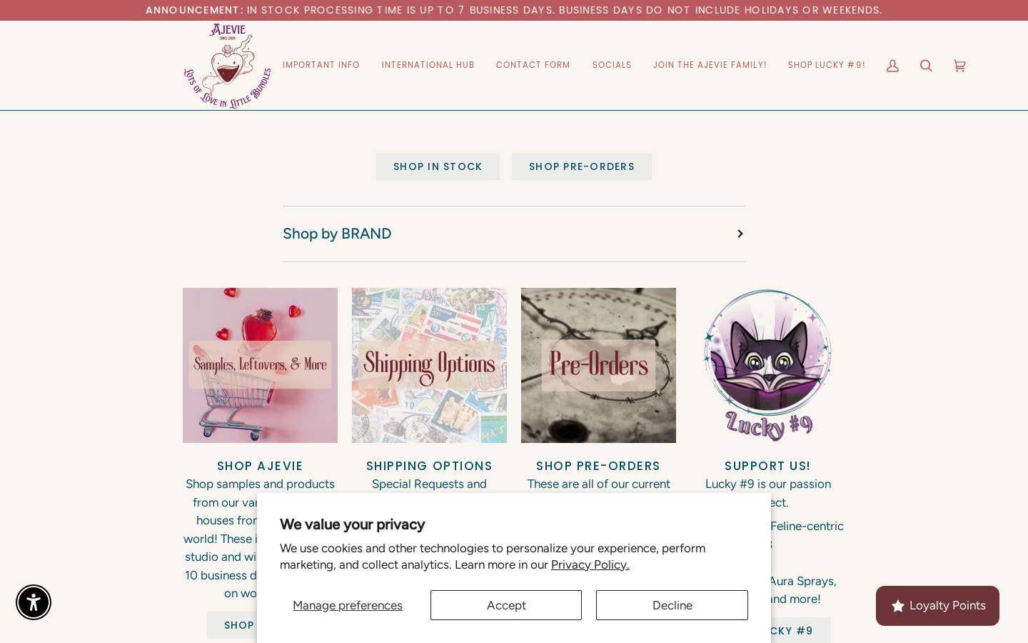 ajevie.com homepage screenshot