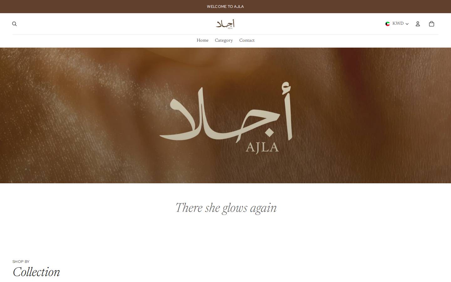 ajla.shop homepage screenshot
