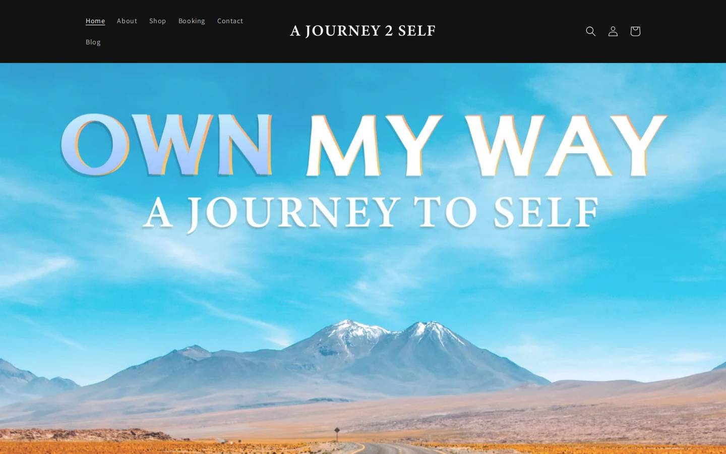 ajourney2self.com homepage screenshot