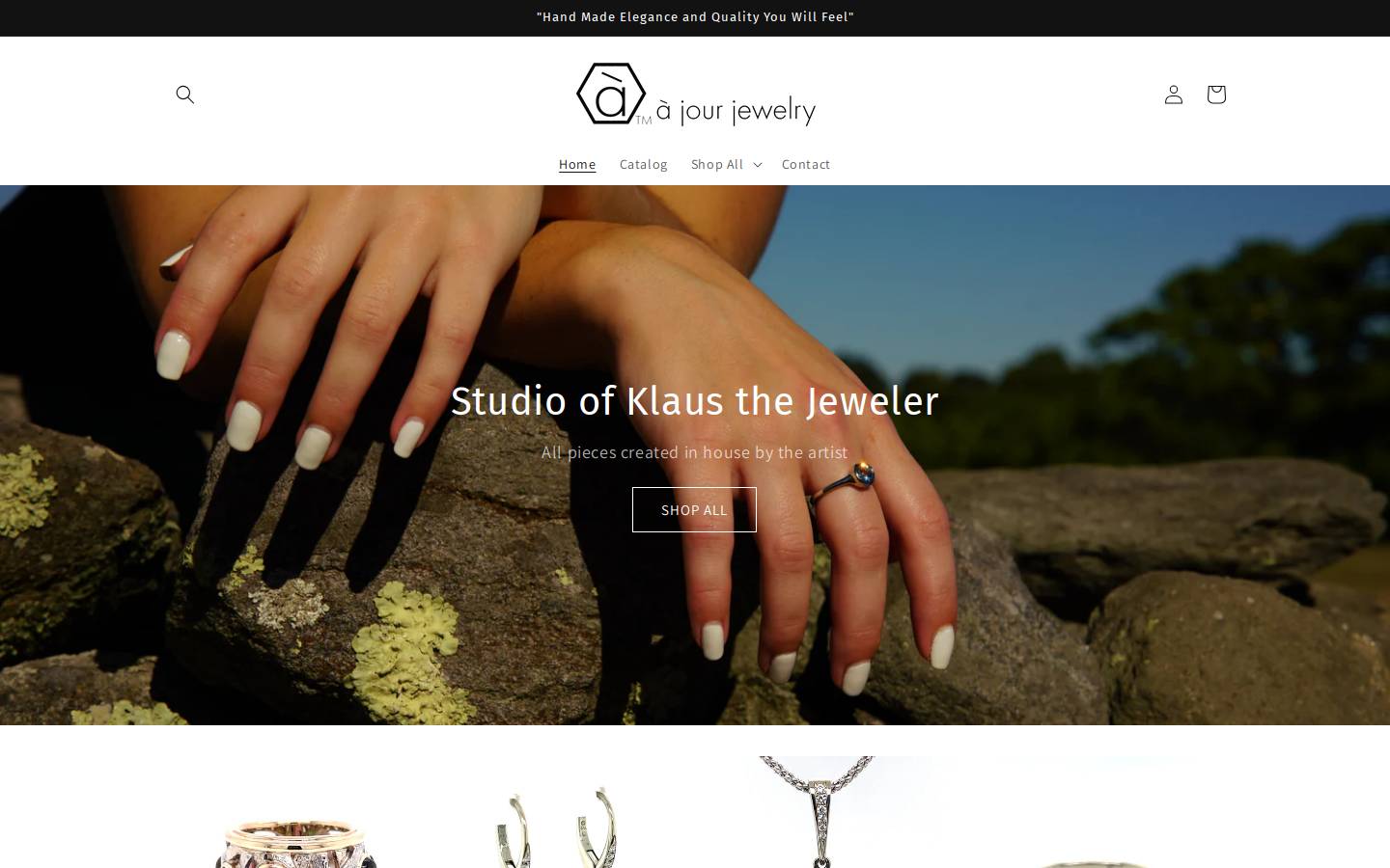 ajourstore.com homepage screenshot