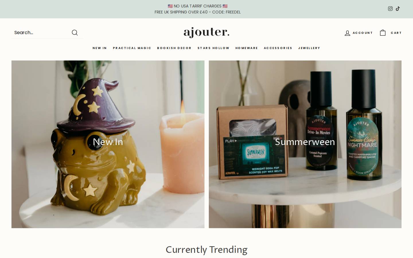 Ajouterstore homepage screenshot