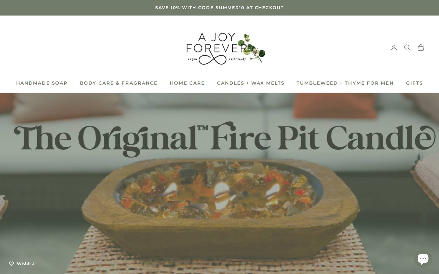 ajoyforever.com homepage screenshot