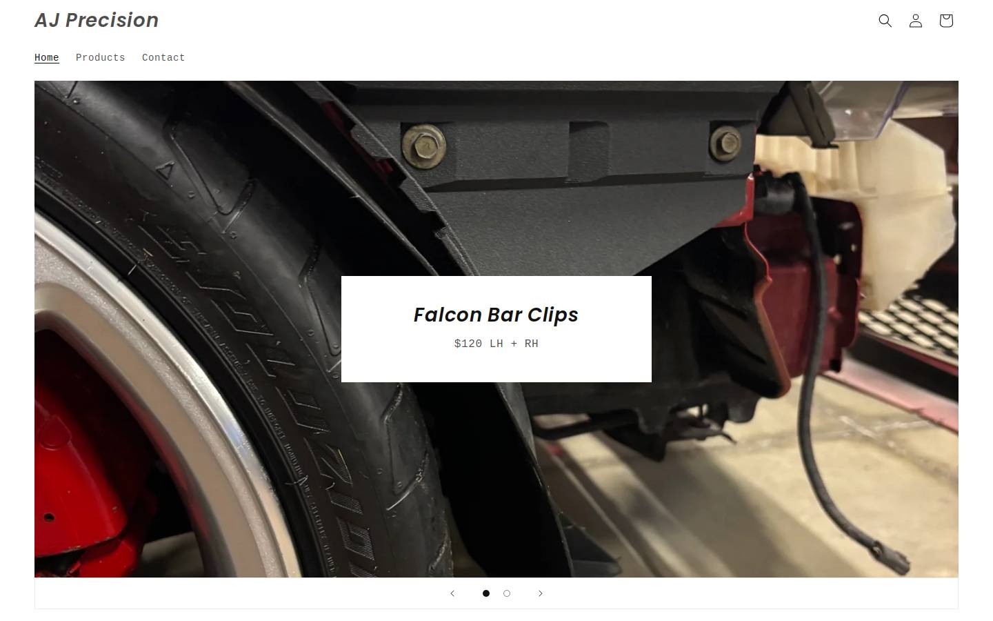 ajprecision.store homepage screenshot