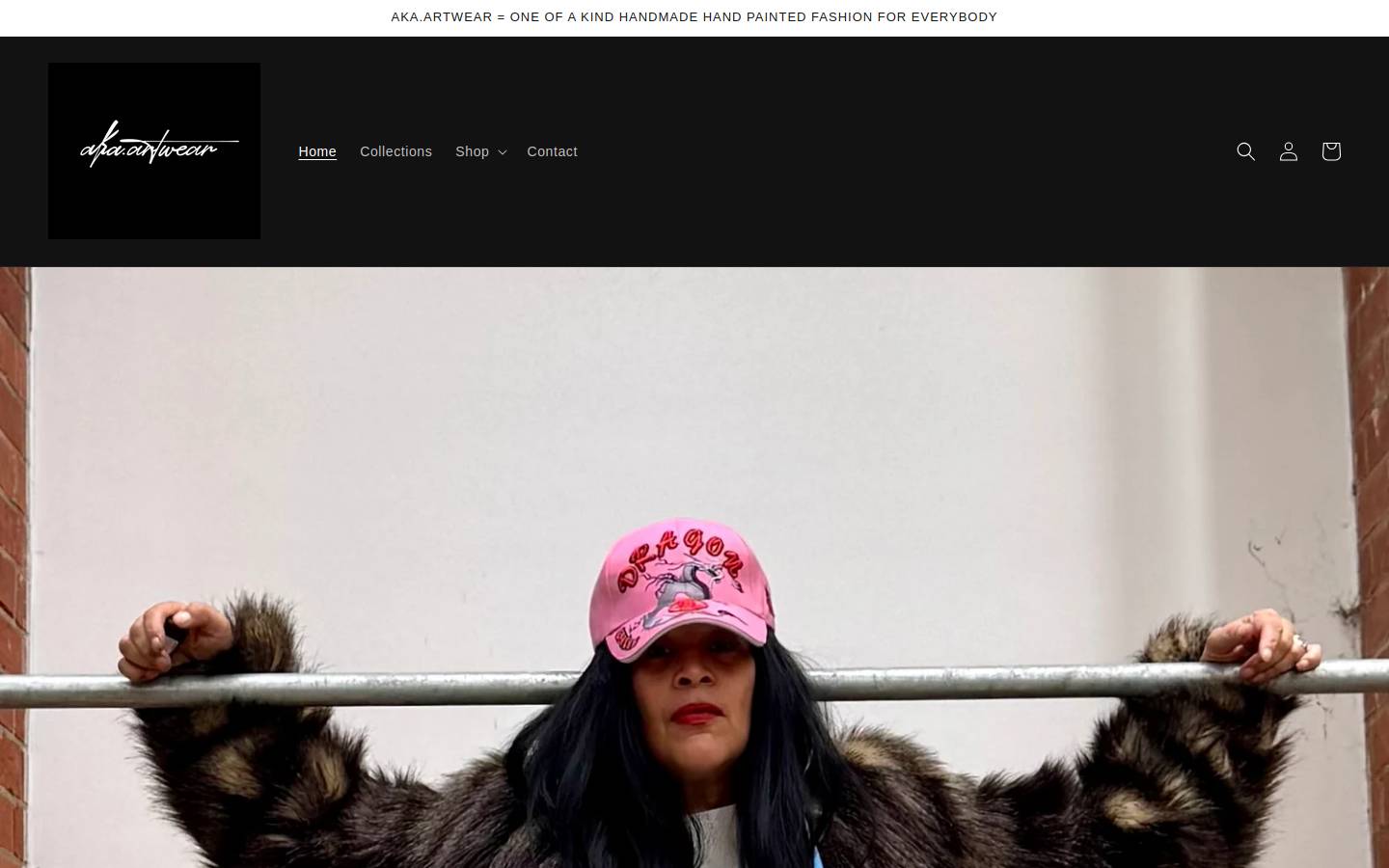 akaartwear.store homepage screenshot