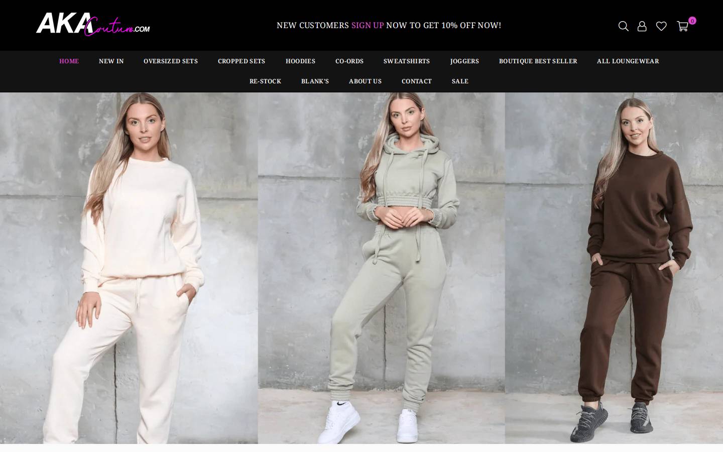 akacouture.com homepage screenshot