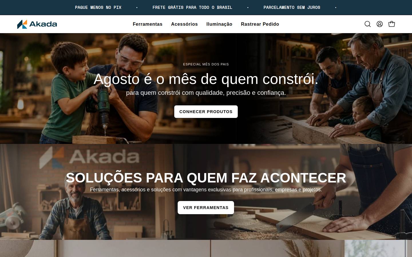 akada.com.br homepage screenshot
