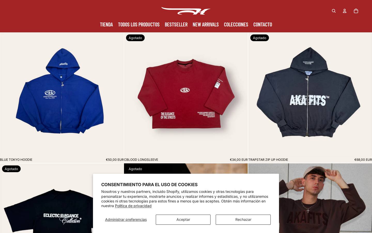 akafits.com homepage screenshot
