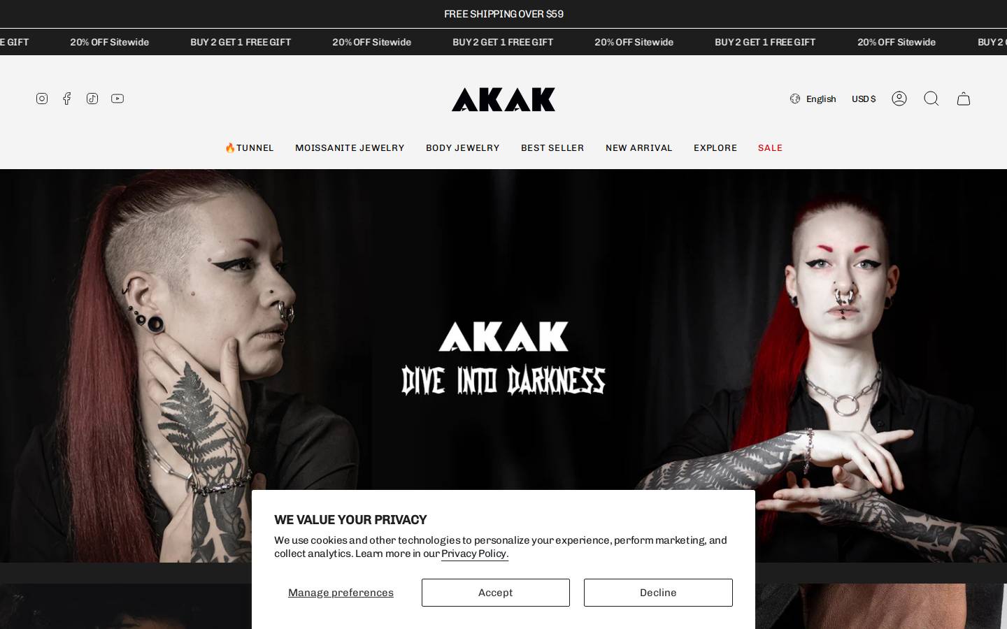 Akakgo homepage screenshot