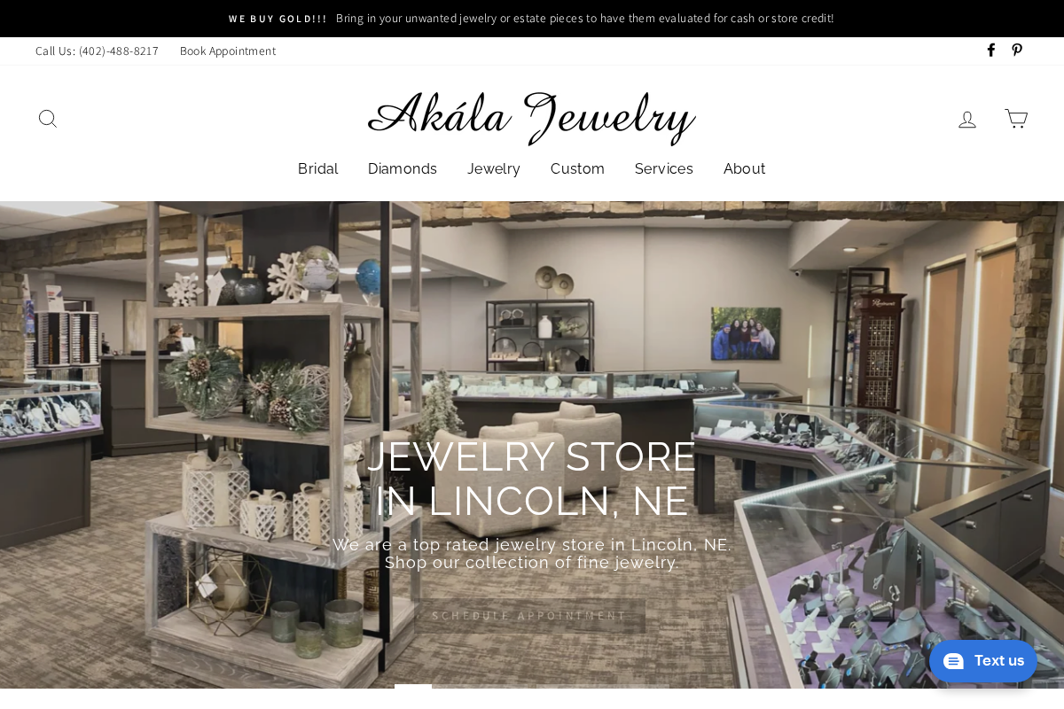 AkalaJewelry homepage screenshot