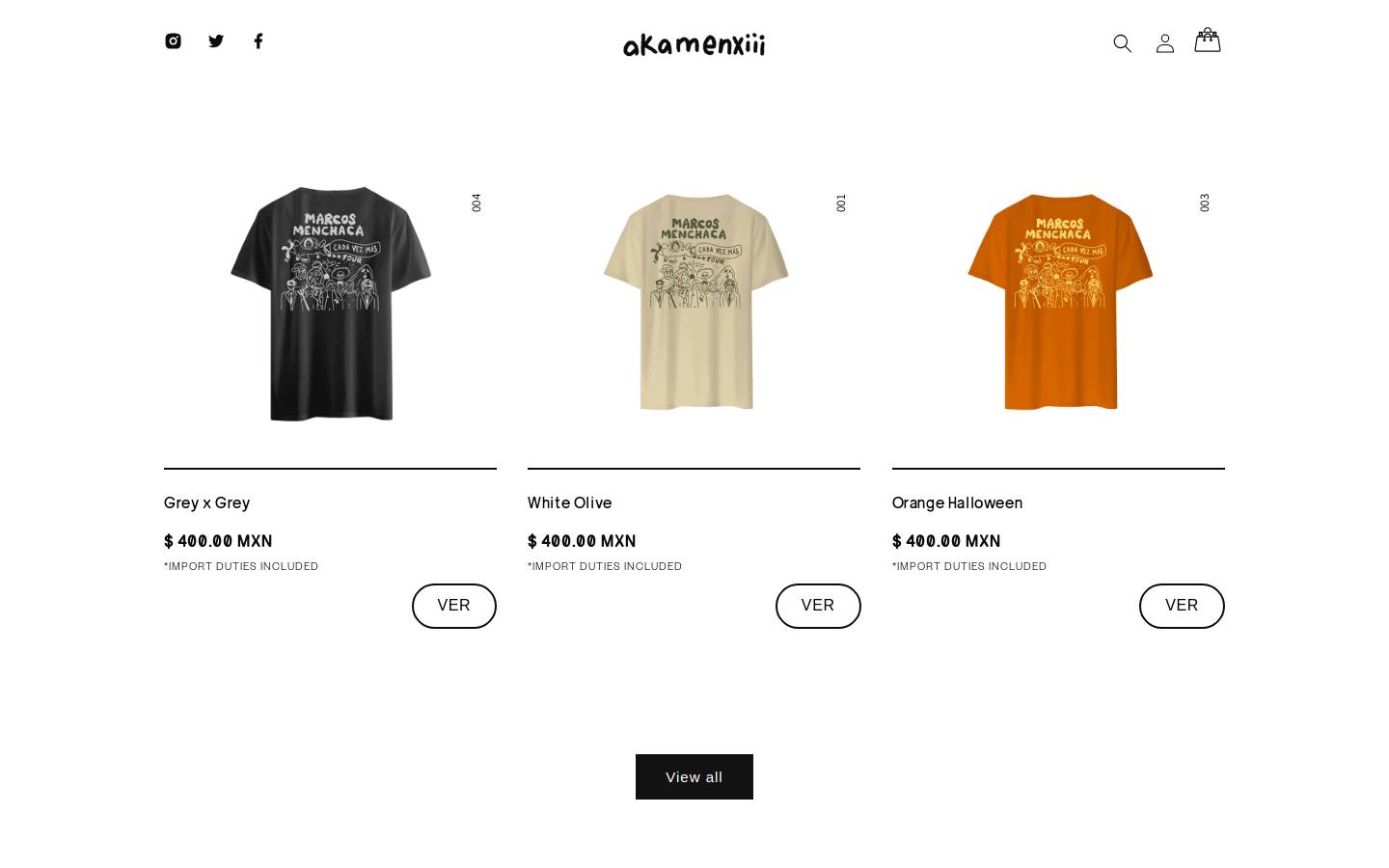 akamenxiii.com homepage screenshot