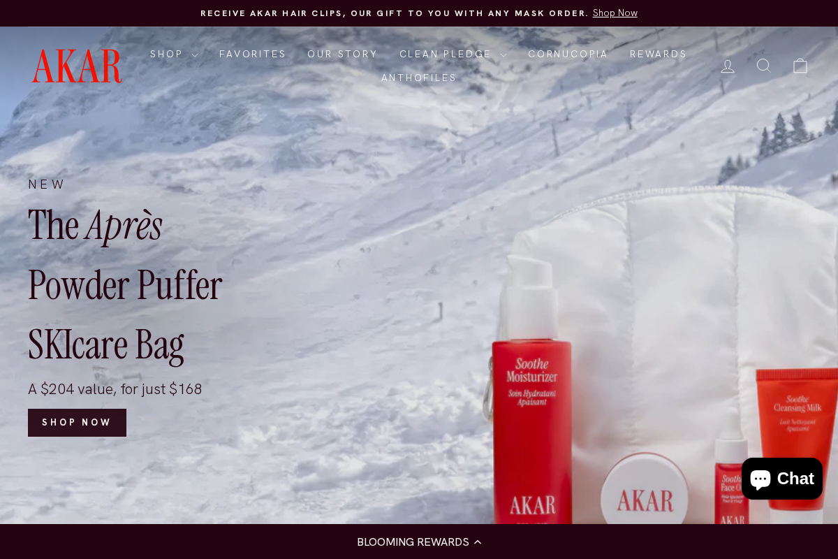 AKAR homepage screenshot