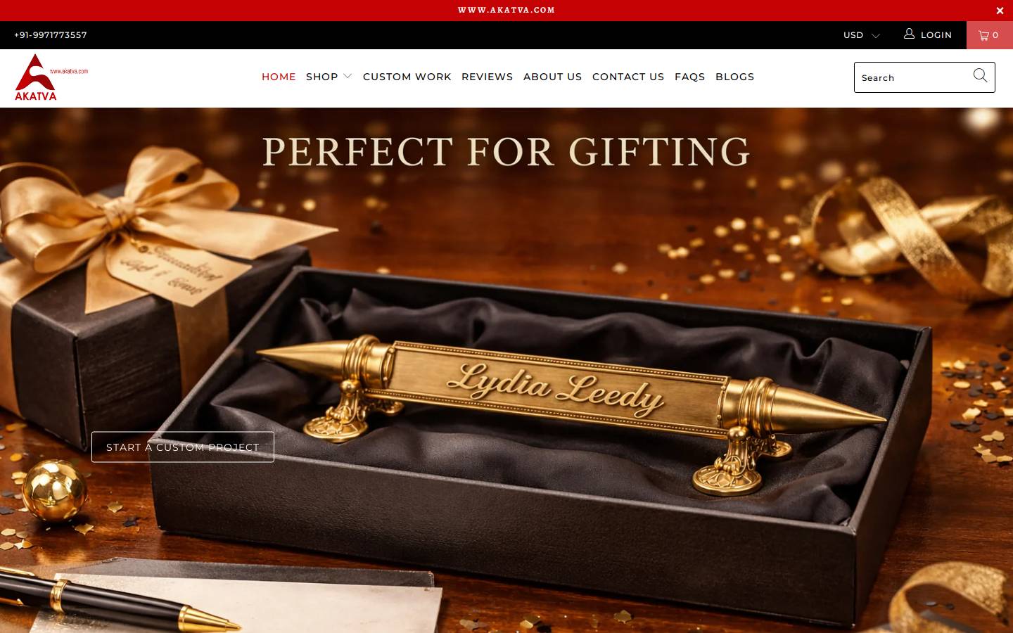 akatva.com homepage screenshot