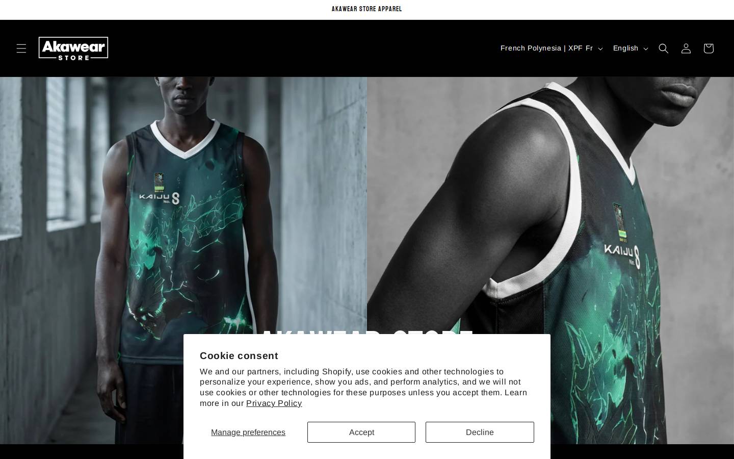 akawearstore.com homepage screenshot