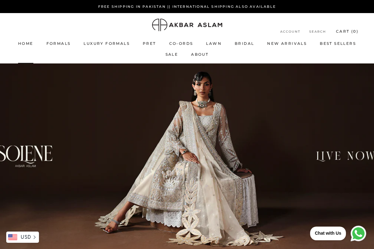 Akbar Aslam homepage screenshot
